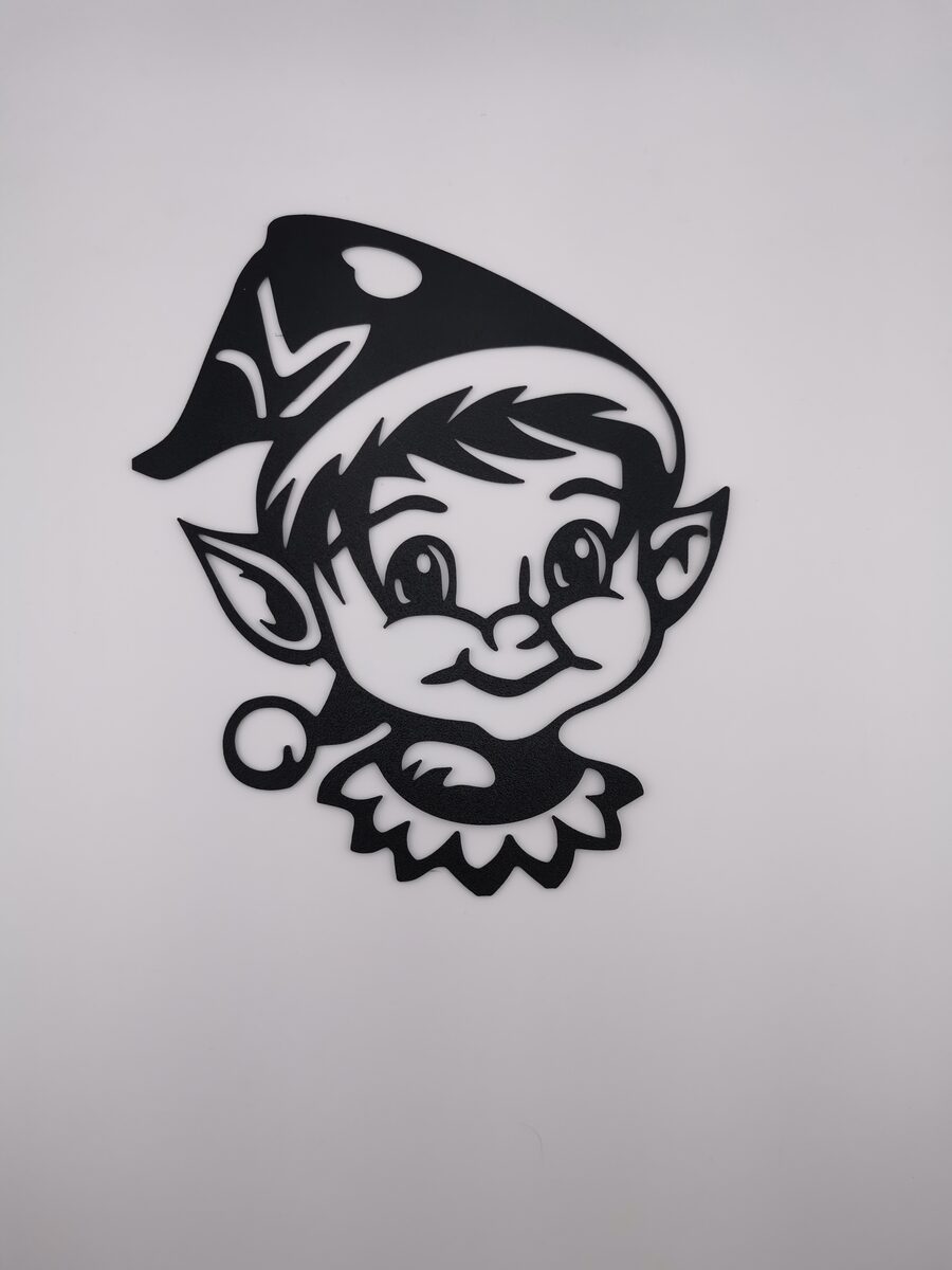 2d Christmas Elf Wall Art/window Art - thumbnail 2
